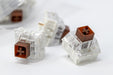 Close Up of Kaihl Box Brown Mechanical Switches Manufactured by Kaihua