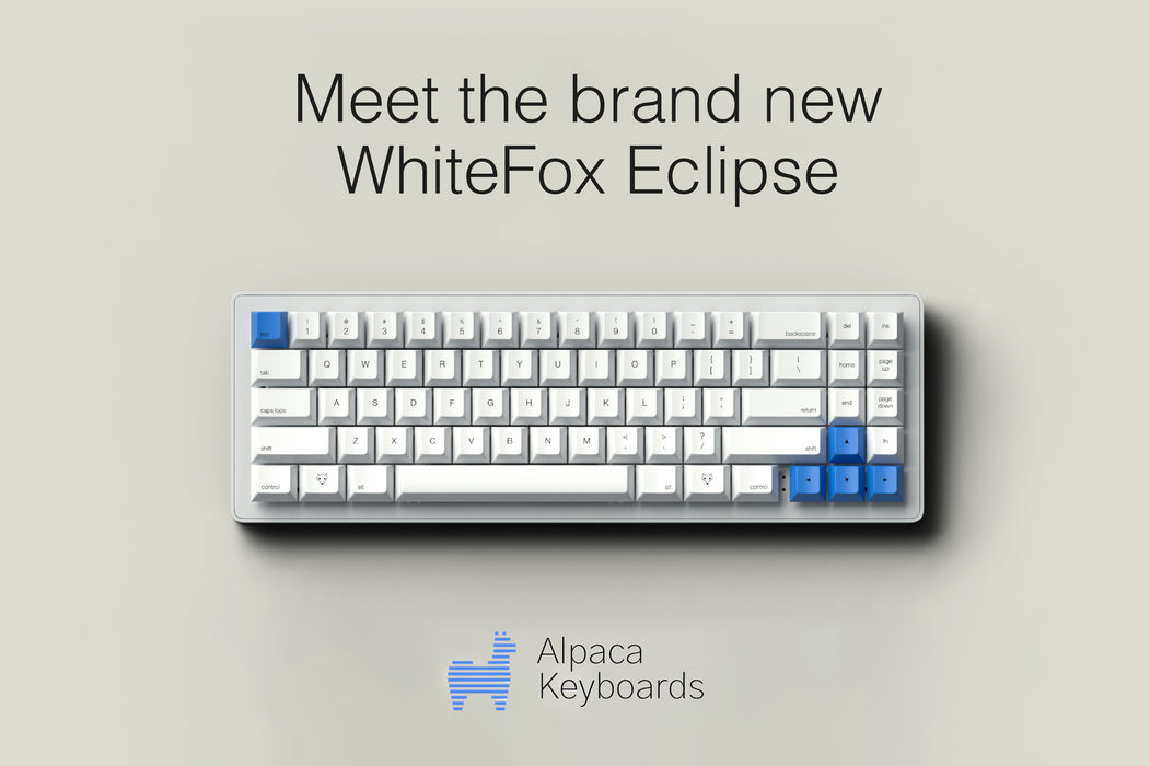 WhiteFox Eclipse Mechanical Keyboard - Aluminum Low Profile — Kono