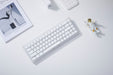 Whtie Ceramic Keycap Set on 65% Keyboard