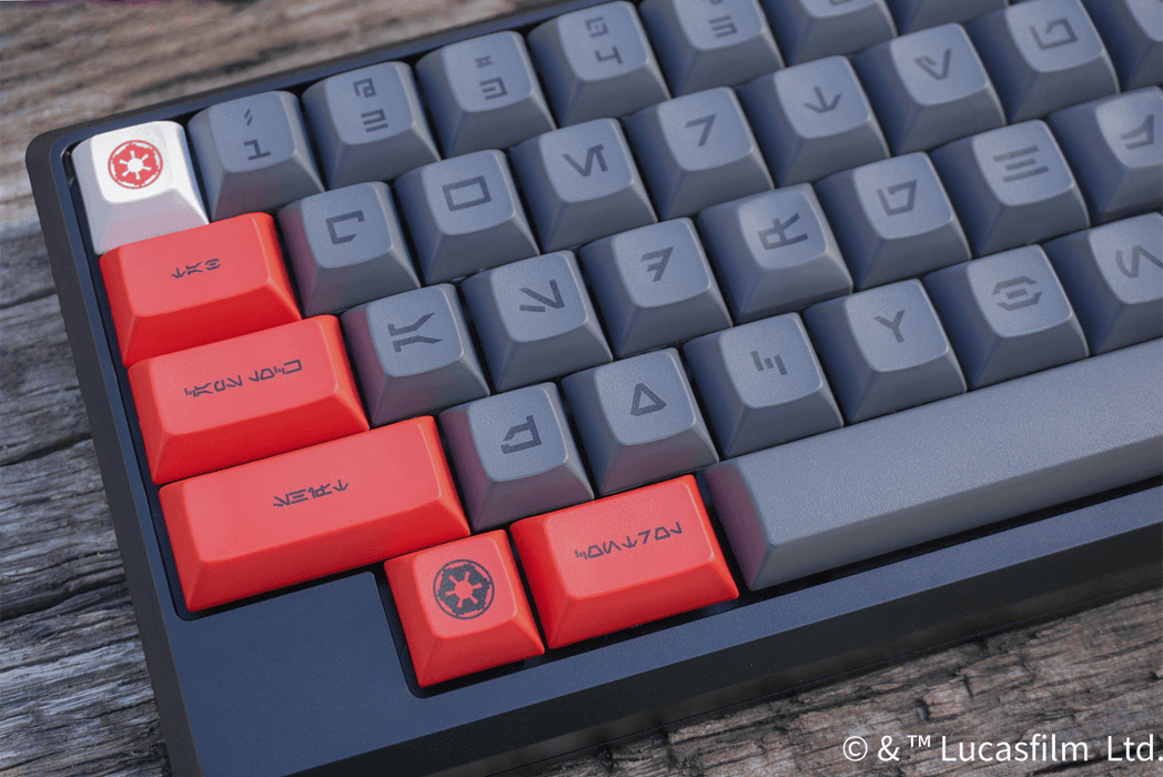Corner Angle of Official Licensed Star Wars Galactic Empire Keycap Set