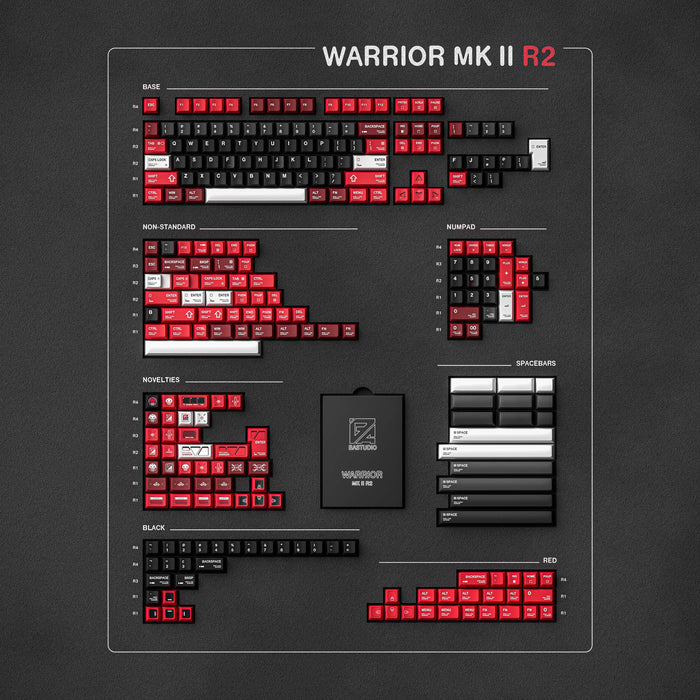 ePBT Warrior MK II Keycap Set R2 by ALOHAKB