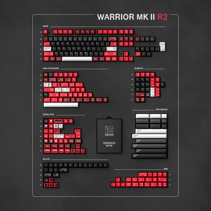 ePBT Warrior MK II Keycap Set R2 by ALOHAKB