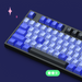 Close Up of Discord Dark Theme Bluetooth Mechanical Keyboard