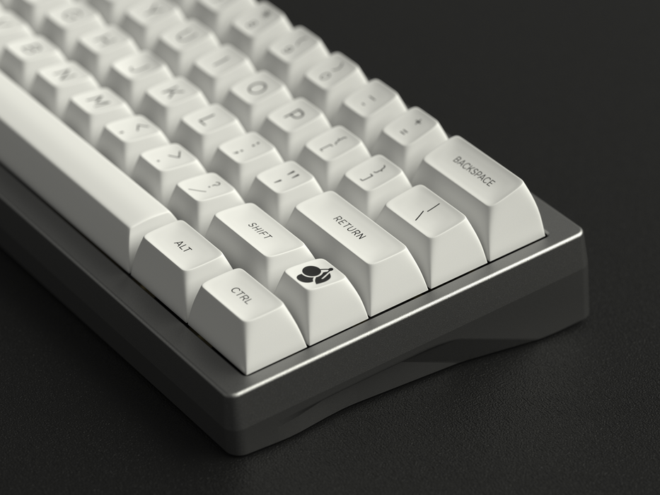 Maxkey SA White & Black Doubleshot Keycaps