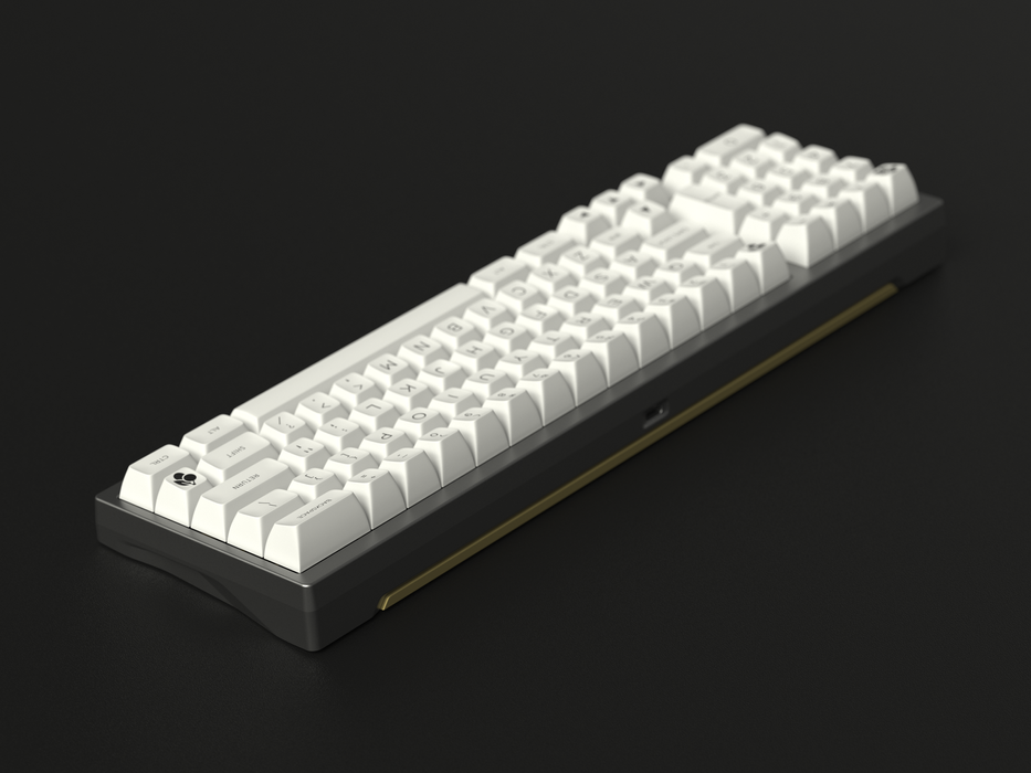 Maxkey SA White & Black Doubleshot Keycaps