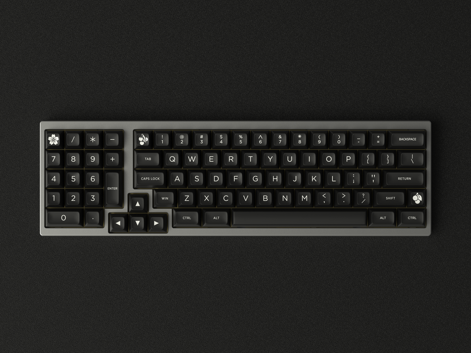Maxkey SA White & Black Doubleshot Keycaps