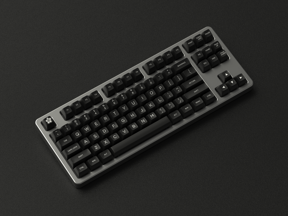 Maxkey SA White & Black Doubleshot Keycaps