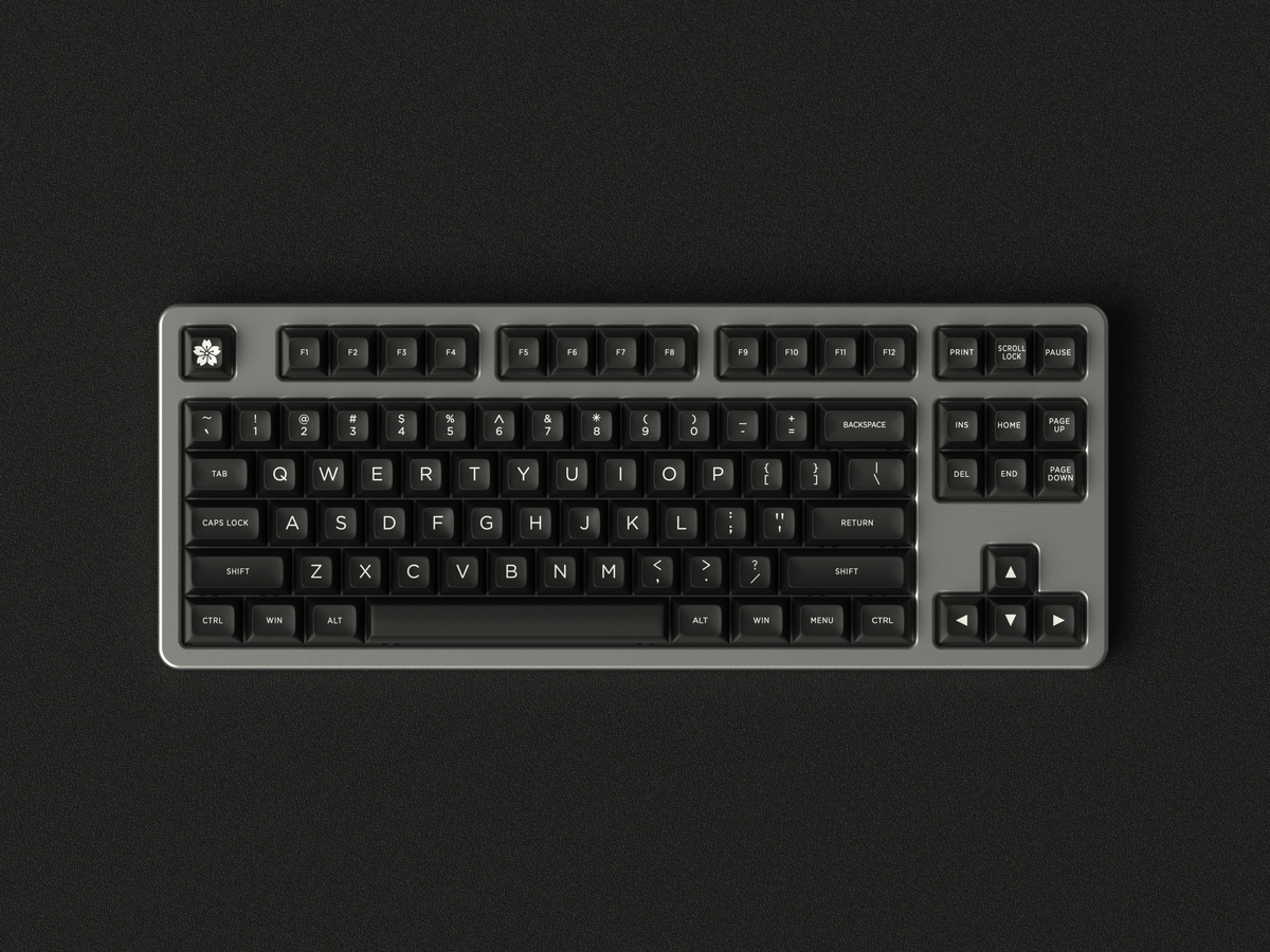 商品画像：MAXKEY Pink White SA Profile Doubleshot ABS Keycaps Set 2