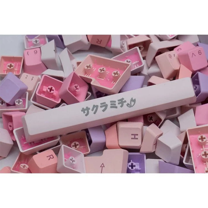 Tai-Hao Sakura PBT Shine-Through Keycap Set