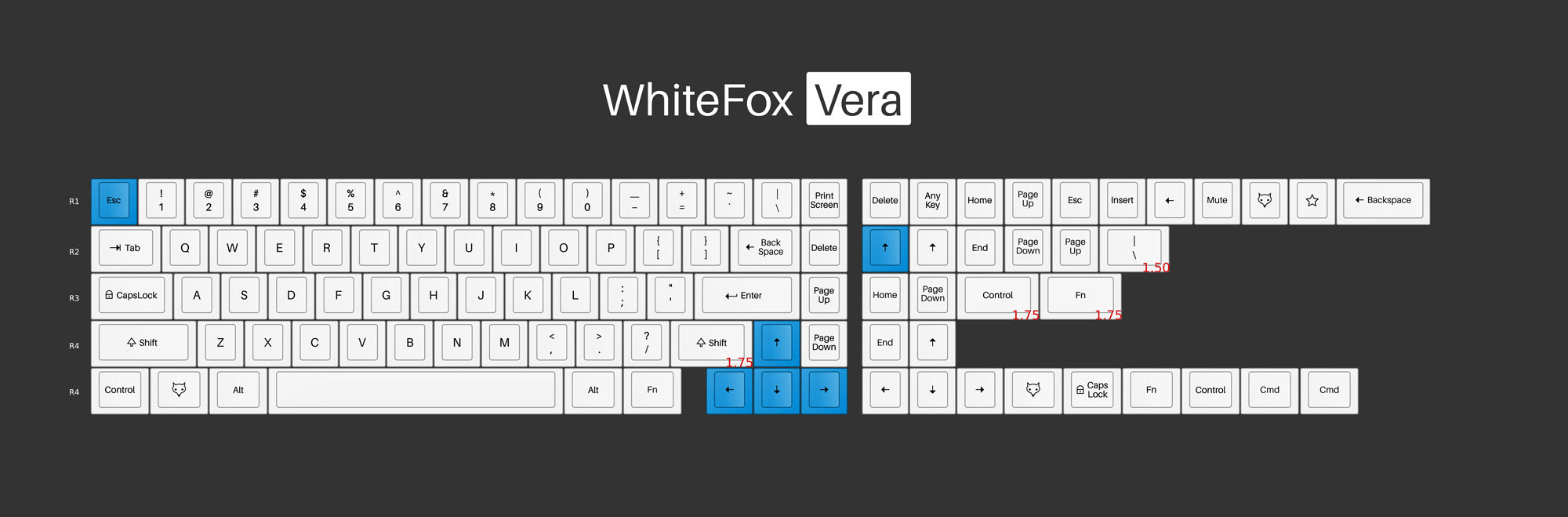 WhiteFox Keycap Set