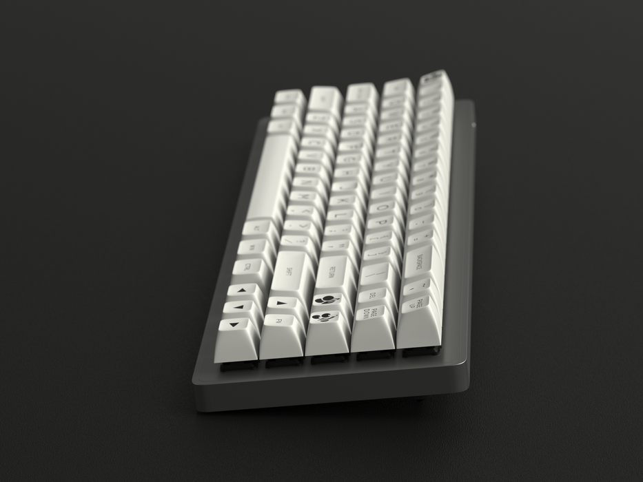 Maxkey SA White & Black Doubleshot Keycaps