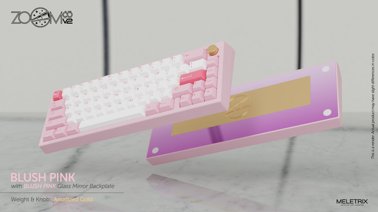 Zoom65 Essential Edition V2 - Blush Pink Mechanical Keyboard Kit