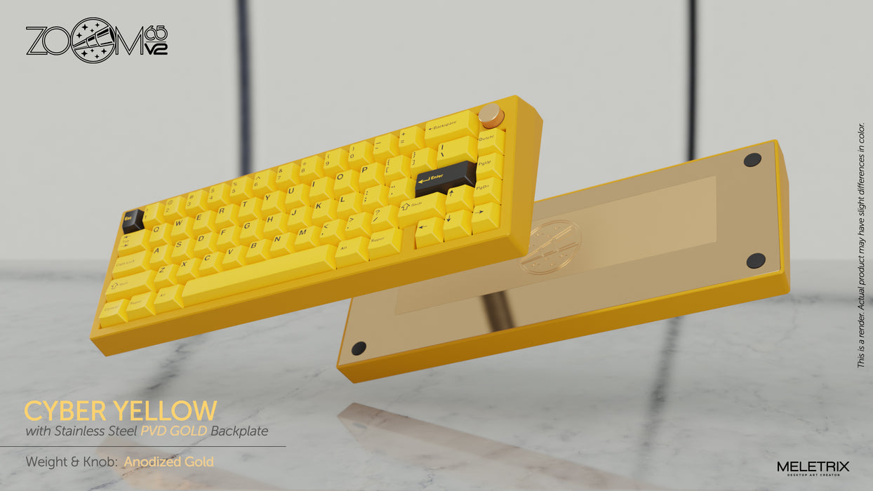 Zoom65 Essential Edition V2 - Cyber Yellow Mechanical Keyboard Kit