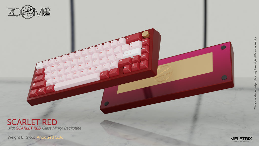 Zoom65 Essential Edition V2 - Scarlet Red Mechanical Keyboard Kit 