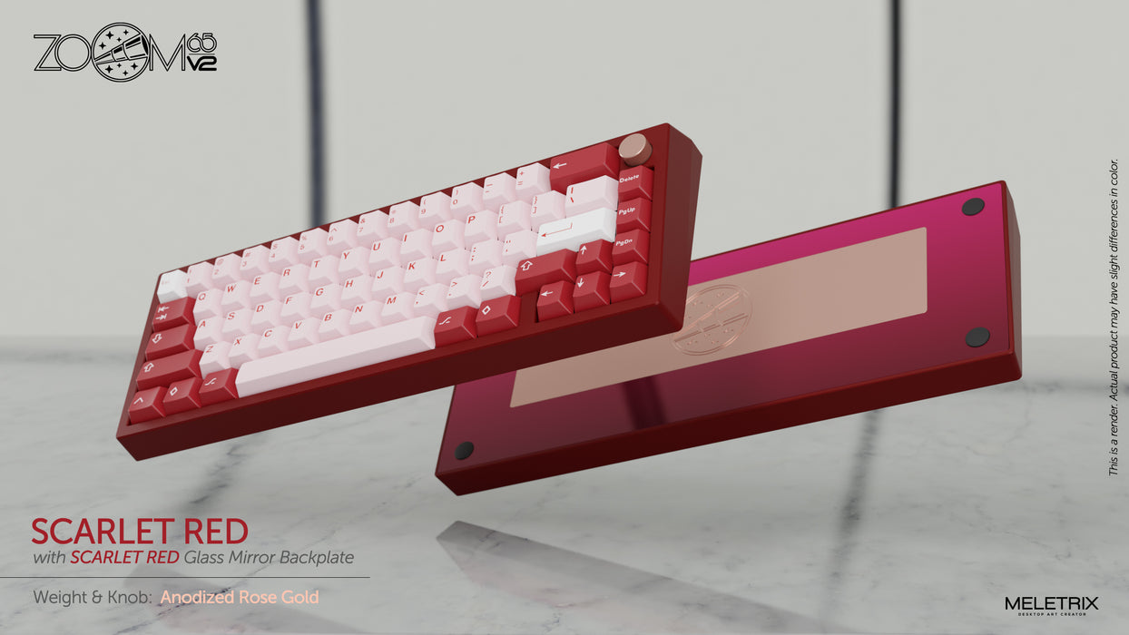 Zoom65 Essential Edition V2 - Scarlet Red Mechanical Keyboard Kit