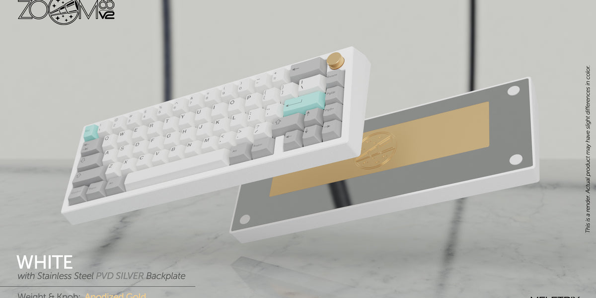 Zoom65 Essential Edition V2 - White Mechanical Keyboard Kit