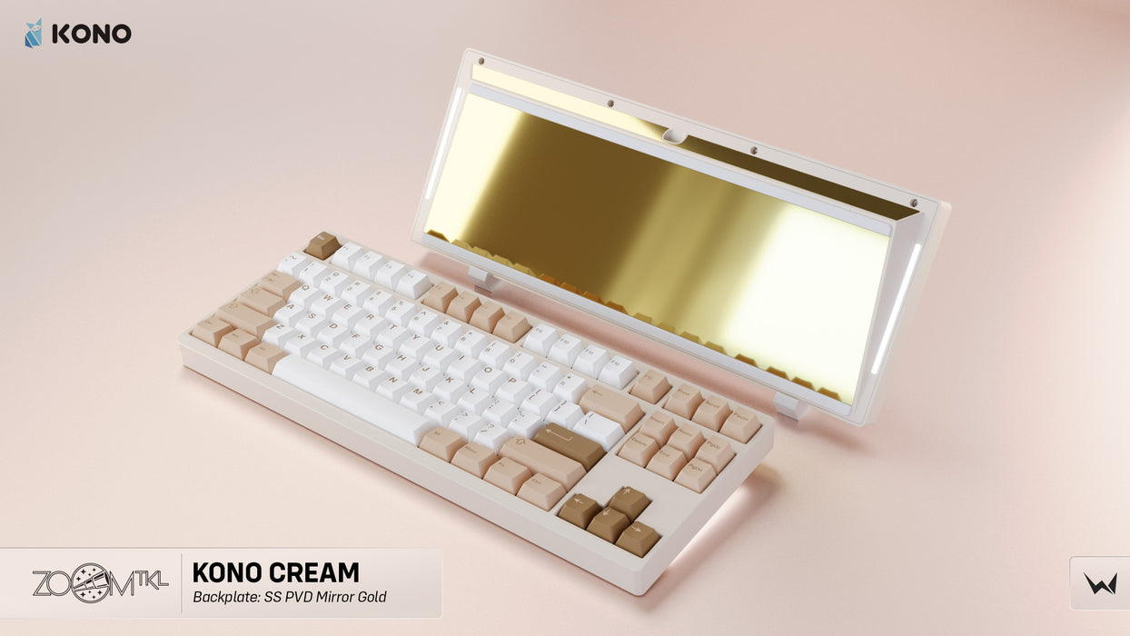 Zoom TKL Essential Edition - Cream Mechanical Keyboard Kit (Kono Exclusive Color)