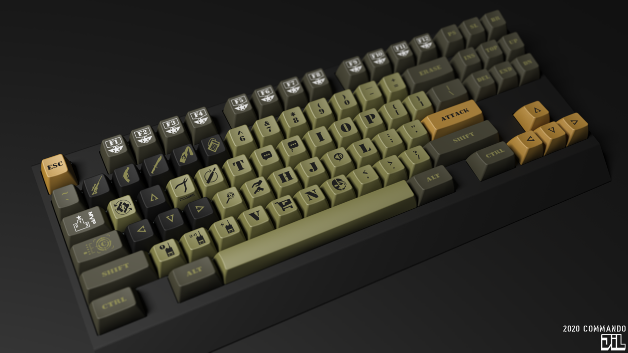 2020 Commando Keycap Set