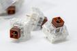Close Up of Kaihl Box Brown Mechanical Switches Manufactured by Kaihua